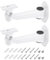 PATIKIL Security Camera Mounting 7.4 Inch, 2 Pack Universal CCTV IP Camera Bracket Aluminum Alloy Wall Mounting Bracket for House Safety, White