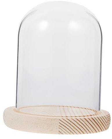 DECHOUS Elegant Cake Glass Shade Cake Stand Lid Dome Cover Portable Dome for Display Salad Jewelry