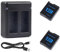 Oyomba Hero 13 Batterie 2100 mAh entièrement Compatible avec Hero 13 Black (Lot de 2 Batteries, Charge Rapide de Type C)