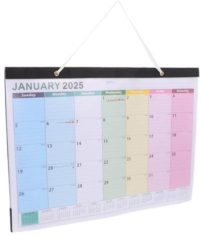 HOODANCOS Wandkalender Mit Chinesischem Mondjahr Jahresplaner Mit Monatsübersicht Kulturelle Feiertage Elegantes Design Großer Notizbereich Für Büro Und Schule