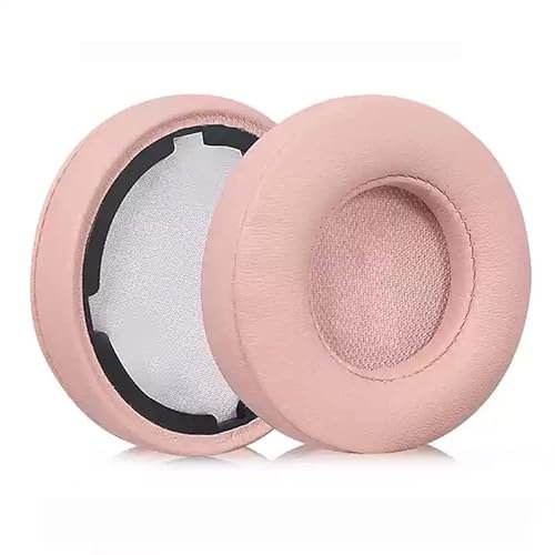 Ersatz-Ohrpolster, kompatibel mit JBL Live 400BT/Live 400 BT On-Ear-Headset, Protein-Leder-Ohrpolster, Kissenhülle, Rosa