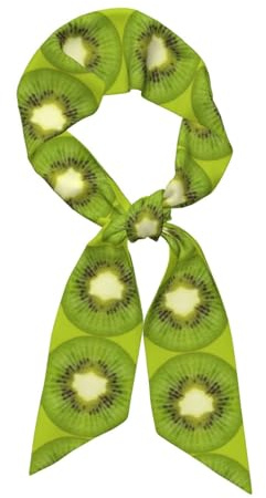 njkhbolk Langer Damenschal mit Kiwi-Aufdruck, modisches Kopftuch, Haar-Accessoires, Handtasche oder Hut-Dekoration, Schwarz, Einheitsgröße, Schwarz, EinheitsgröÃŸe