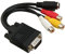 POPETPOP Vga Zu Av Adapter Konverterkabel Svga Cinch Adapter Für S Video Kompatibel Mit Serien Für PC Gaming