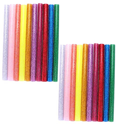 OSALADI 100pcs Shinning Glue Stick Flash Hot Melt Tackiness Agent for Diy Craft Glitter Material for Craft Projects