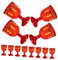 DEARMAMY 1 Set Calice Di Vino Rosso Coppa Di Vino Per Matrimoni Bicchiere Di Vino in Plastica Da Banchetto Bar Antico Bicchiere Da Liquore Da Festa 12 Pezzi