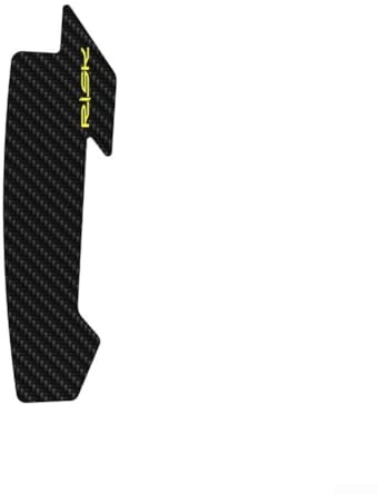 Yhenlovtt Kettenstrebenschutz-Aufkleber für Fahrrad, Leder-Kettenschutzrahmen, kratzfester Schutz für Fahrrad, schwarzes Carbon-Muster, 340 x 60 mm (D)