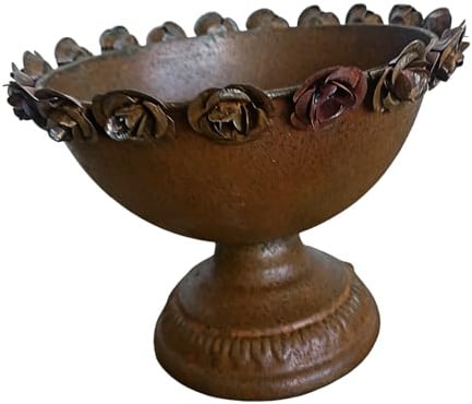 HDOYTXXM Kreative Blumenvase aus Metall für Garten, Balkon, Pflanzendekoration, Vase mit Fuß