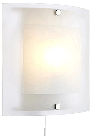 Endon 143-WB Blake Clear & Frosted Glass with Polished Chrome Wall Light