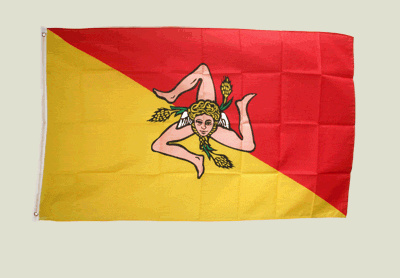 Flaggenfritze Bandiera Italia Sicilia – 90 x 150 cm [Misc.]