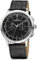 JACQUES LEMANS Classic Nostalgie Herren-Armbanduhr Chronograph Analog Quarz mit schwarzem Lederband N-204A