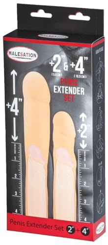 Malesation Penis Extender Set 2 Zoll + 4 Zoll, 1er Pack