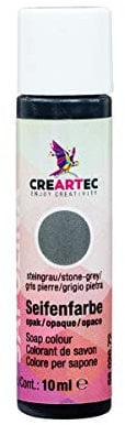 CREARTEC Natürliche Seifenfarbe Opak - Seifenherstellung/Seifenkreationen - Farbe: Steingrau - Inhalt: 10ml - Made in Germany
