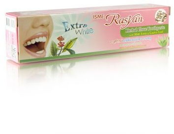 NEW Extra White Isme Rasyan Herbal Clove Toothpaste with Aloe Vera & Guava Leaf (100 g.) by ISME Rasyan