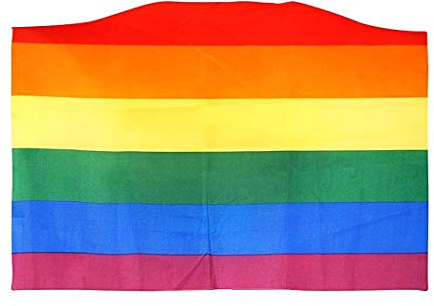 Henbrandt Gay Pride/Carnival Multi Coloured Flag Cape