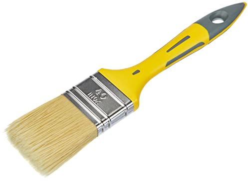 SAVY Pinceau plat bi-matière peinture brillante et laque larg.40mm