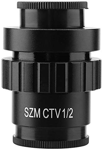 0.5X Okular C-Mount Objektiv 1/2 CTV Adapter für SZM Video Digitalkamera Triokulares Stereoskopisches Mikroskop