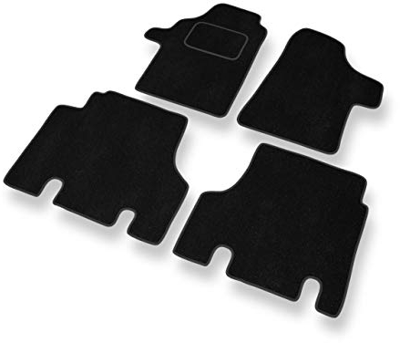 Mossa - Fußmatten Auto kompatibel mit Mercedes-Benz Vito W639 (2003-2014) - Premium Velours Schwarze Automatten Autoteppiche 1