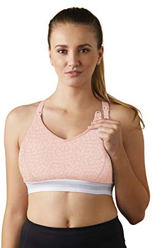 BRAVADO! DESIGNS Original Full Cup Nursing Bra in Cotton-Modal | Pink Leopard, Pink Leopard - Full Cup, L
