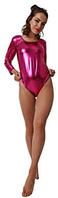 Costumizate! Bodies, Maglie a maniche lunghe elastiche per donna adulta, fucsia, S