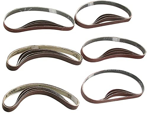 Utoolmart - Nastro abrasivo ad alta resistenza, impermeabile, 457 x 13 mm, grana 240/320/400/600/800/1000, 1 set