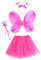 SOIMISS Fee Prinzessin Tutu Kostüm Set Schmetterling Kostüm Set mit Kleid Flügel Zauberstab Und Stirnband für Kinder Halloween Dress Up Party Liefert Gefälligkeiten