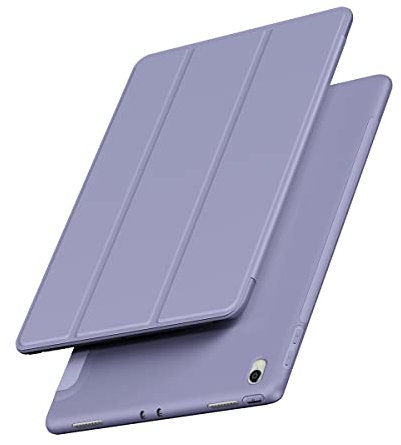 VAGHVEO Custodia per iPad Air 11 Pollici M3/M2 (2025/2024), iPad 10,9 (2022/2020) Air 6/5/4 Generazione Leggere Cover Case con Soft Protezione Morbida Silicone TPU Copertura Posteriore, Viola Grigio