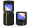 Étui de téléphone fin en cuir synthétique résistant aux chocs - Coque arrière pliable pour Motorola Razr 5G - Accessoires de téléphone portable (ligne jaune)