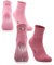 Occulto Damen Stoppersocken 80% Baumwolle 2-4 Paar (Modell: Madeleine) 2 Paar| Pink,Rot 39-42