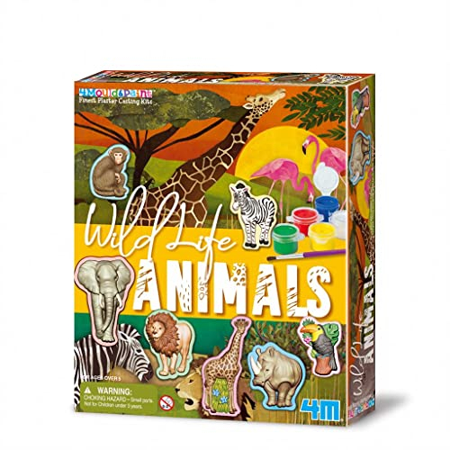 Mould and Paint Animals, Arts and Crafts Kit for Ages 5+