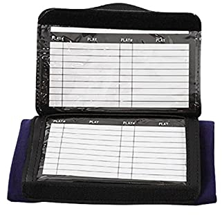 Faderr Handgelenk-Co-ach Playbook-Armband (Jugendliche oder Erwachsene) mit drei Fenstern ideal für Tackle, Touch, Fußball (Größe: L – doppelseitig)
