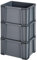 SUNDIS Master Box, lot de 3 bacs de rangement 17L en plastique recyclé, robustes et renforcés, parois droites, superposables et combinables, idéals pour l’atelier, le bricolage ou le transport