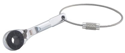 711L Flat End EDC Ratchet Wrench - Screwdriver Accessory Compatible with Multitools' Flat Bit Adapters (with Key Ring Hole and 1 Utility Loop)