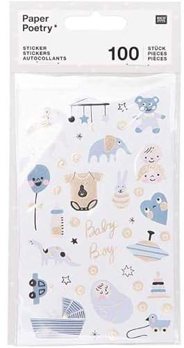 NEU Sticker Baby, Junge, 4 Blatt