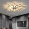 Ceiling Fans with Lights and Remote APP Control Reversible DC Large Ceiling Fans with Lamps Dimmable 6 Speed Fan Light for Living Room Bedroom, Black, 100cm