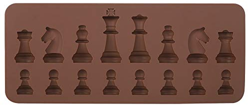 Schach Schokolade, Schokoladenform, Schachformen, Kuchendekorationen, Silikon Schach Kuchenaufsatz, Schachset Form, Schachfiguren Süßigkeitsform, Kuchen Gelee Eis Fondant Backform
