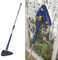 Trapeador de limpieza ajustable giratorio de 360 grados, trapeador de microfibra triangular con mango largo, trapeador triangular ajustable extensible multifuncional en húmedo y seco para