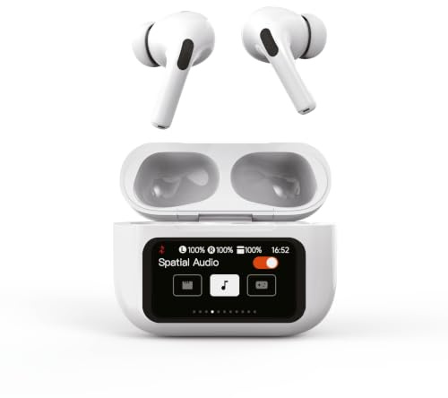 RED5 ANC EB10 Wireless Earbuds with Touch Screen Charging Case (White)