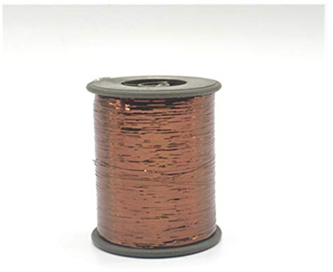 LATEAU Stickgarn,Embroidery Floss Flachdraht 8000m / Rolle Metallic Stickerei Häkeln Threads Strickgarn Kreuzstich Threads Nähzubehör DIY (Color : Coffee 302)
