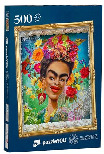 puzzleYOU: Puzzle 500 Teile „Frida Kahlo“ – aus der Puzzle-Kollektion Gemälde, Künstler, Fotokunst, Kunstwerke, Illustrationen