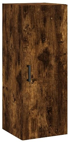 vidaXL Wandschrank, Hängeschrank mit viel Stauraum, Wandmontage Badezimmerschrank, Aufbewahrungsschrank für Wohnzimmer Schlafzimmer, Räuchereiche