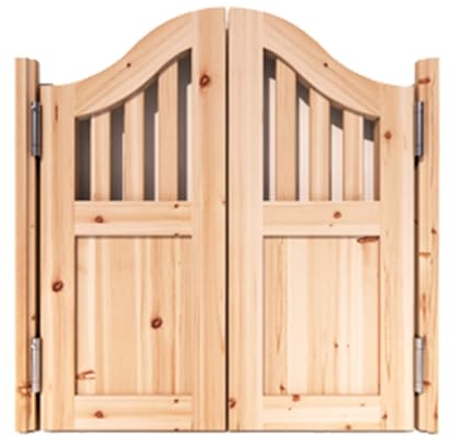 Saloontüren Café-Schwingtür aus Kiefernholz mit vergittertem Fenster, Doppeltwirkende Salon-Küchentür, Innenpendeltür aus massivem Holz, Trennwand für Bar, Küche und Restaurant ( Color : Style 2 , Siz