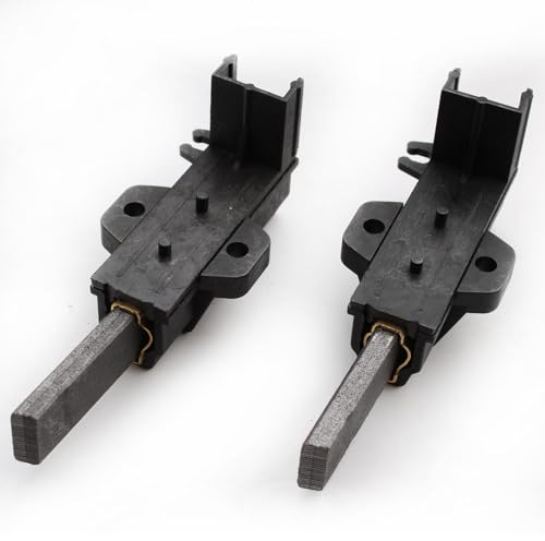 RUNCCI-YUN 2Stück Motorkohlen Set Kohlebürsten Ersatz Waschmaschine Schwarz für Welling-Motoren für Indesit WIN101 F046488 WIN121 F047195 WIXL85 F047196 WIXL105 F049506 WIL106 F050407