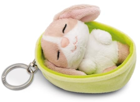 NICI Schlüsselanhänger Sleeping Pets Hase cappuccino
