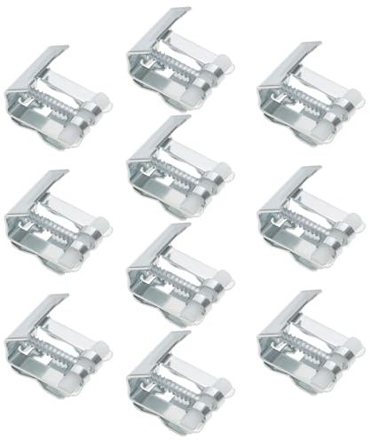 eMagTech 10 clips para fregadero de cocina, clips de fijación para fregadero de cocina, clips de montaje para lavadero, fregadero de cocina, ducha