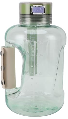 Hydrogen Water Bottle, Portable Leakproof Hydrogen Rich Water Generator, Rechargeable Sports Kettle for Family Fitness Office Travel Daily, 1.5L (Light Green)