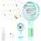 Handheld Fan with Water Mist Spray-Portable Hand Fan Rechargeable Battery Powered,Usb Mini Small Silent Personal Powerful Hand Held Fans,Little Handbag Pocket Child Safe Fan,Outdoor Cool Travel Fan