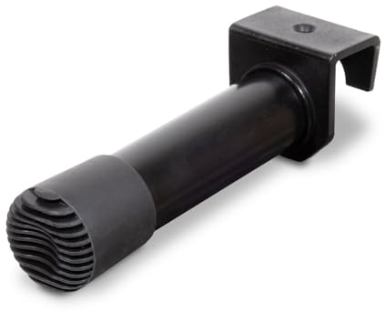 Karl Dahm® Türstopper I Türstopper für alle Böden zum Schutz von Wände, Möbel, Kinderzimmer, Balkontür I Befestigung an der Tür I mit extra Gummipuffern (Schwarz) - 13683