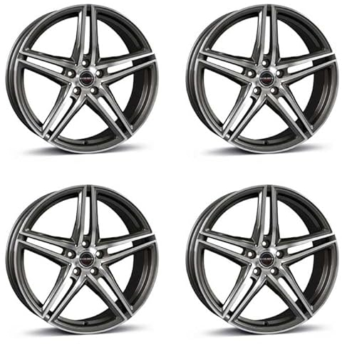 4x Borbet Felgen Alufelgen XRT 8x18 ET40 5x108 graphite polished kompatibel mit MCC Smart #1