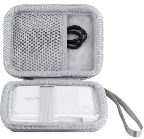 khanka Hard Case Replacement for Anker Power Bank, 10,000mAh 10K 22.5W Portable Charger,Case only. (White)