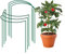 My Garden Plant Support Stakes 3Pack Half Round Plant Support Ring Cage Frame Plastic Coated Metal Plant Supports For Outdoor Indoor Peonies Tomatoes Tulips Roses Daisies Lavender (30 x 30 CM)